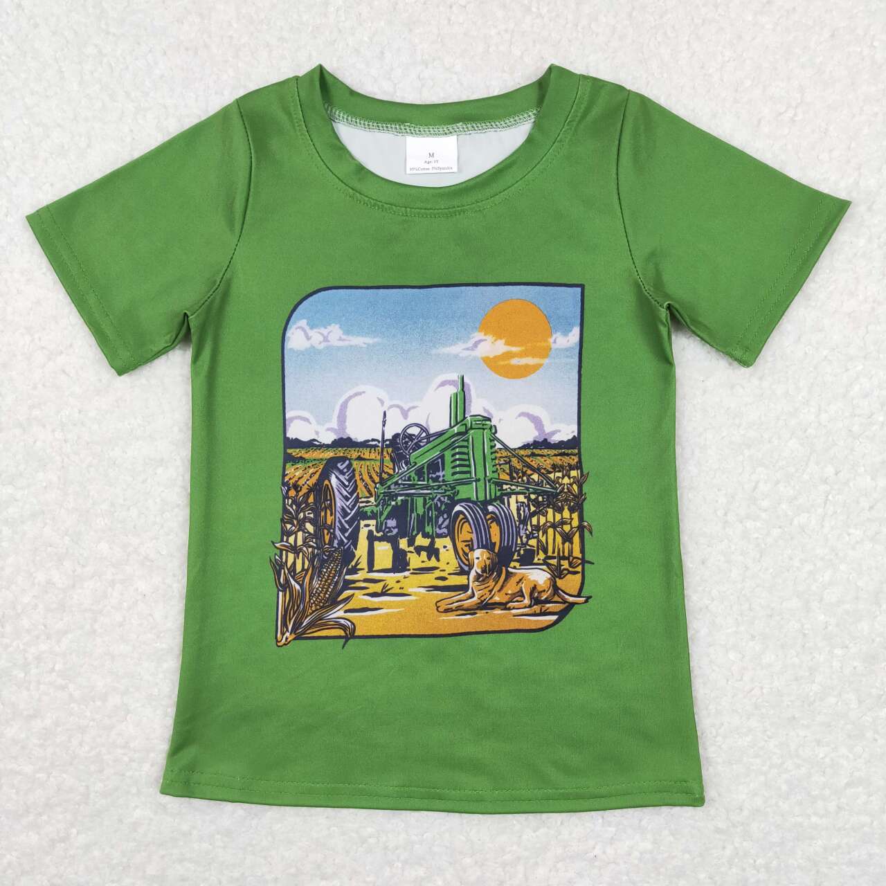 BT0503 baby boy clothes farm truck tshirt