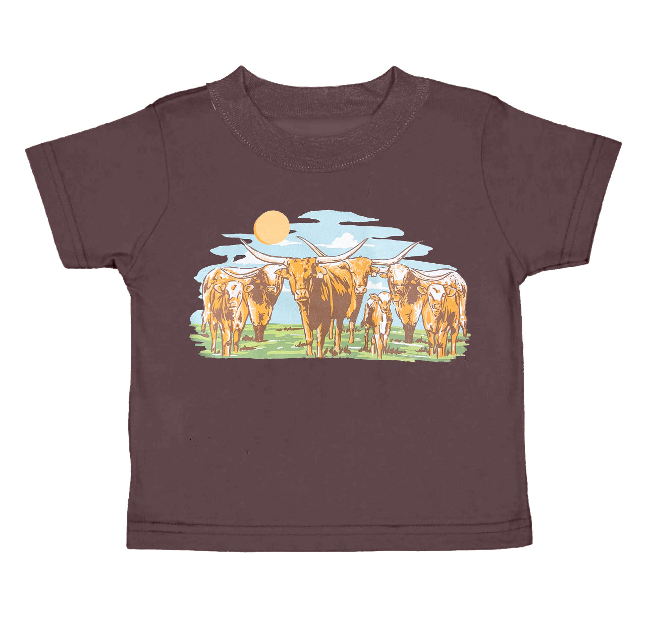 BT0504 pre-order baby boy clothes farm cow tshirt