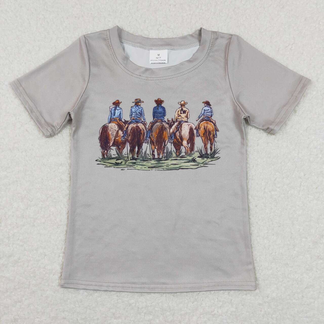 BT0505 baby boy clothes cowboy tshirt