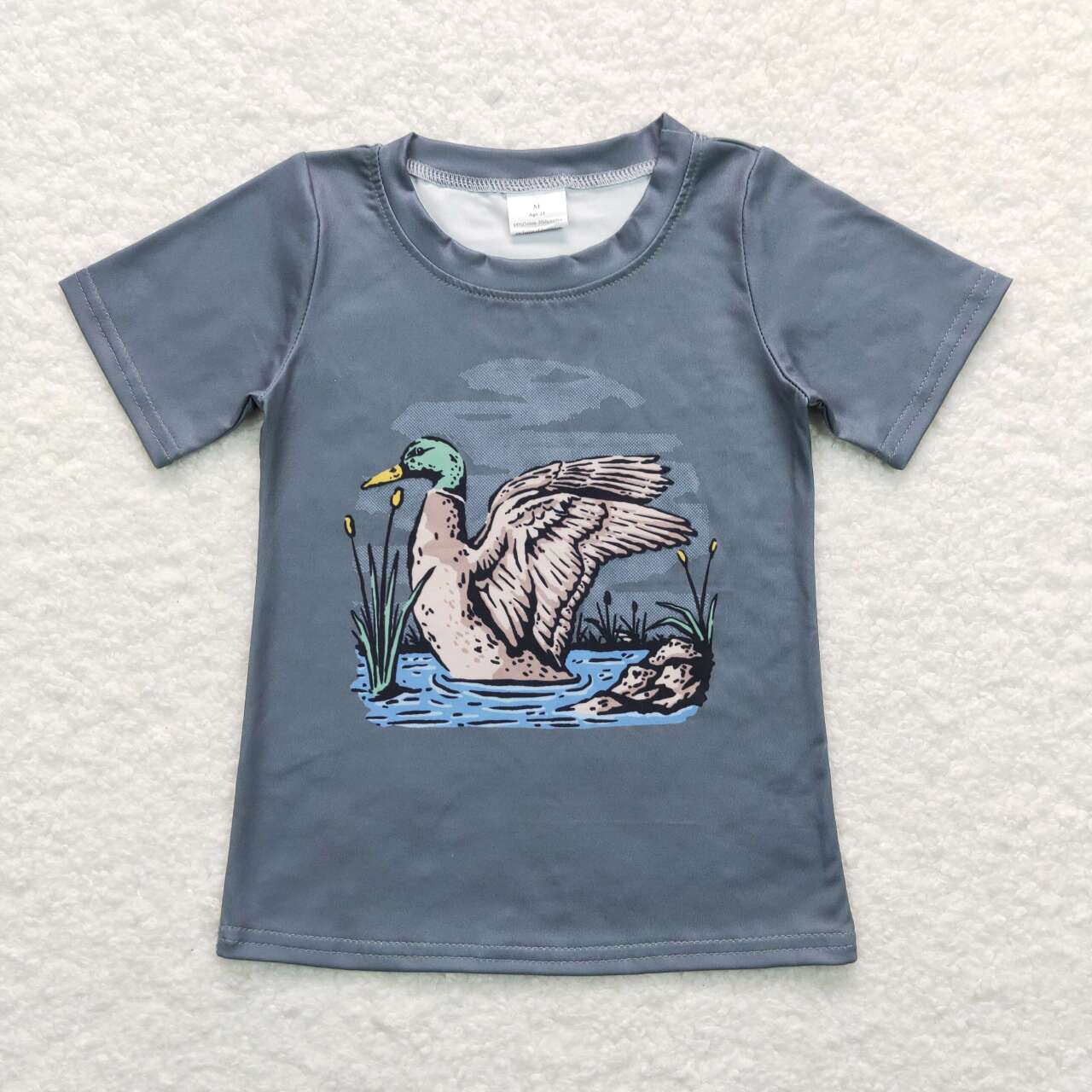 BT0508 baby boy clothes Mallard summer tshirt