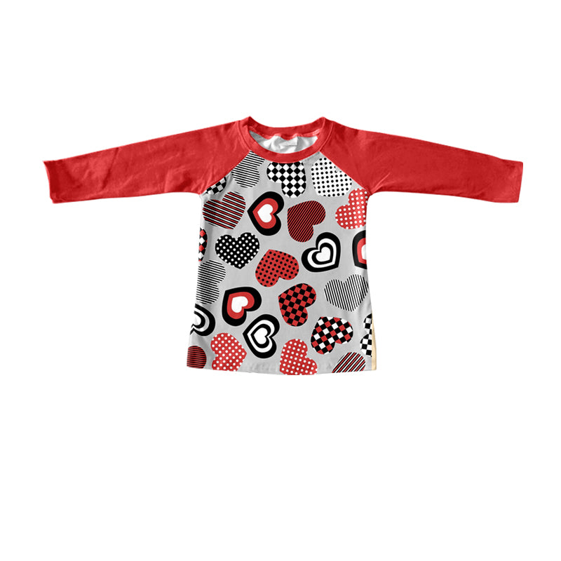 pre-order BT0511 toddler boy clothes heart valentine's day boy t-shirt