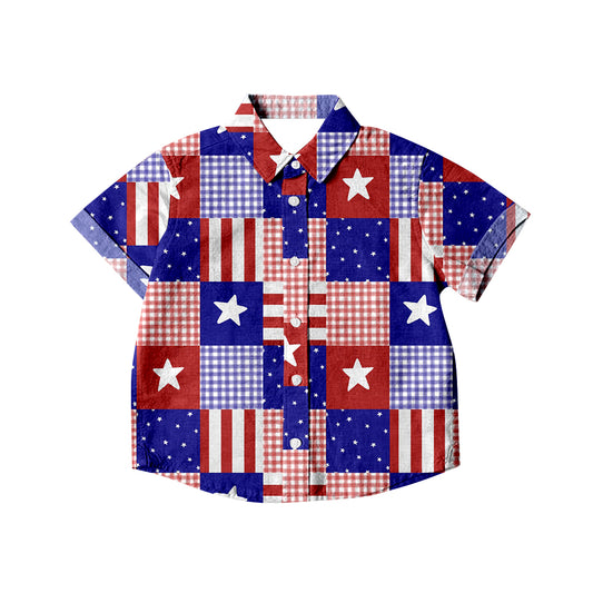 pre-order BT0512 boy clothes boy 4th of July patriotic summer t-shirt