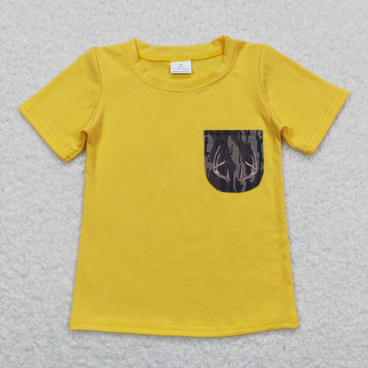 BT0604 baby boy clothes camouflage pocket summer tshirt