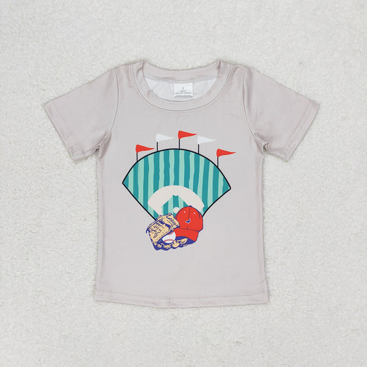 BT0629  baby boy clothes baseball gate summer tshirt
