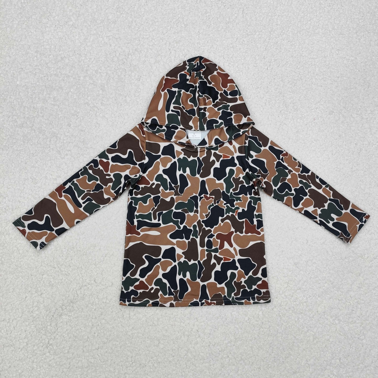 Sibling Baby Boys Western Camo Long Sleeves Hoodies Tops