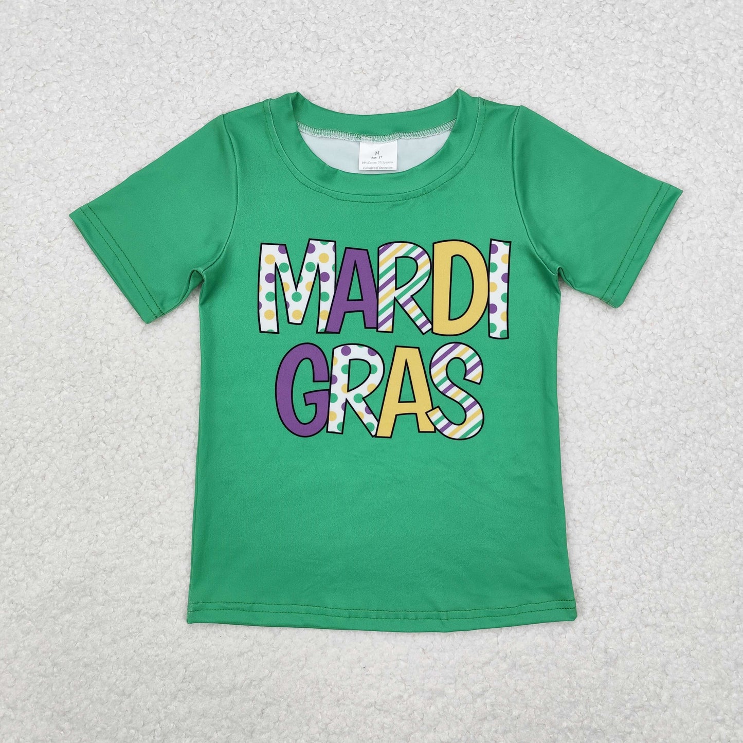 Sibling Baby Boys Girls Mardigras Crayfishes Tee Shirts Top