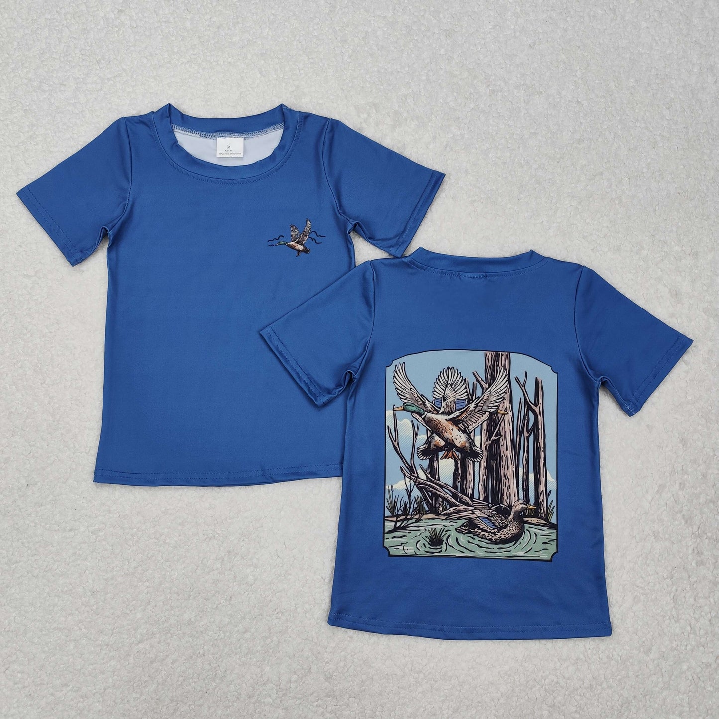 Sibling Baby Boys Short Sleeves Dog Deer Ducks Western Hunting Tee Shirts Tops