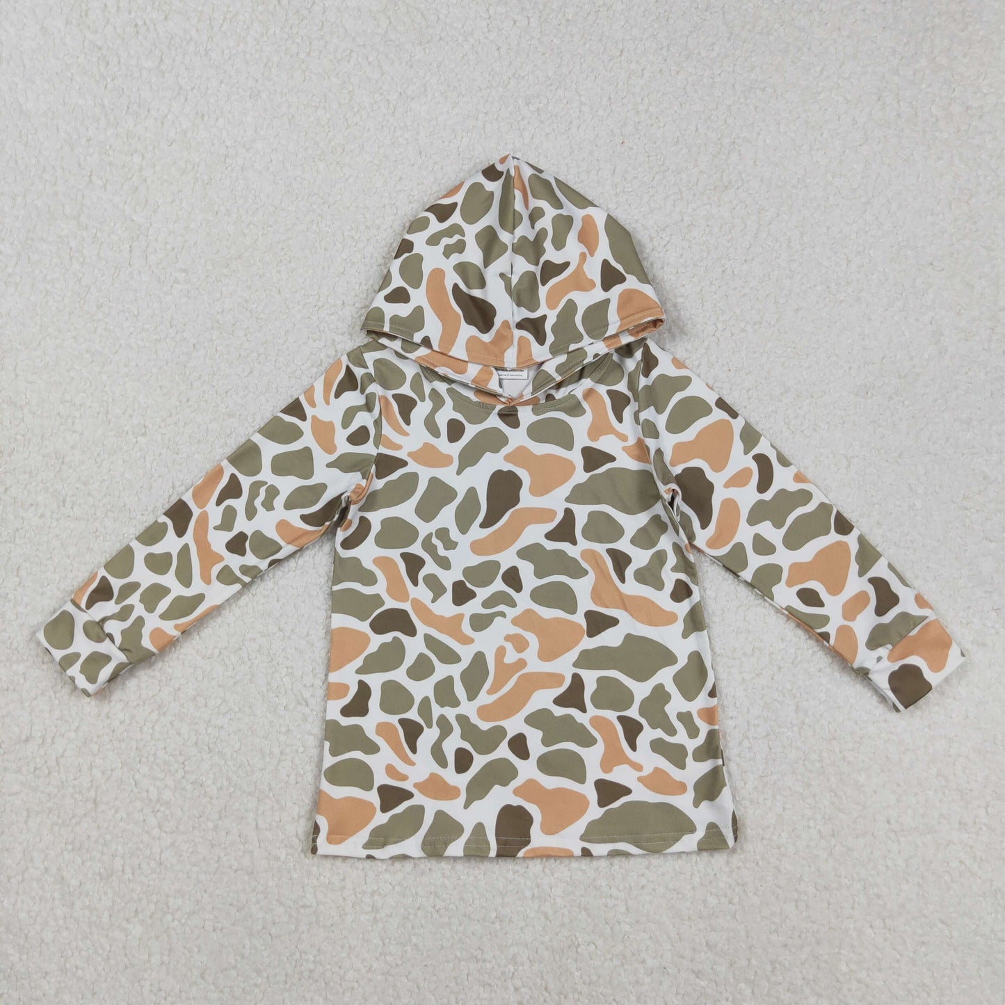 Sibling Baby Boys Western Camo Long Sleeves Hoodies Tops