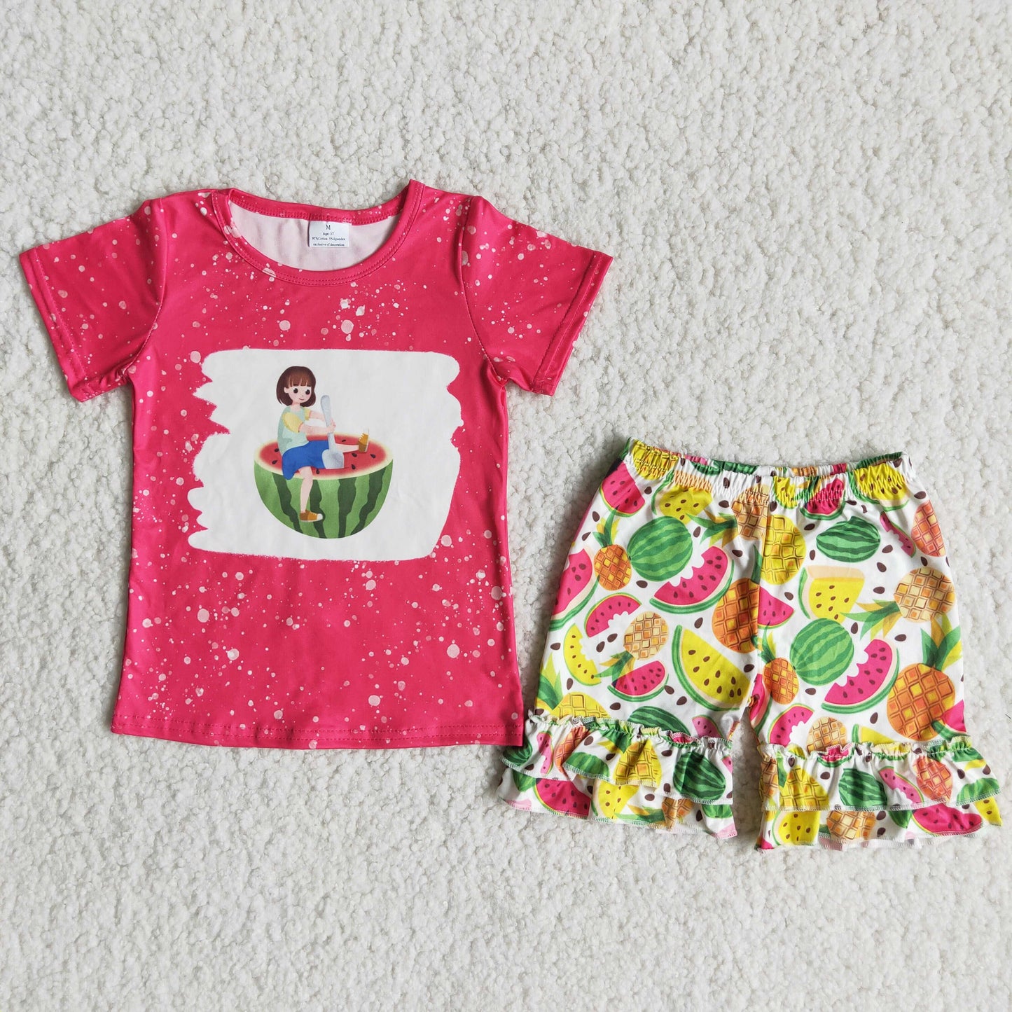 summer watermelon T-shirts Shorts Sets C0-2