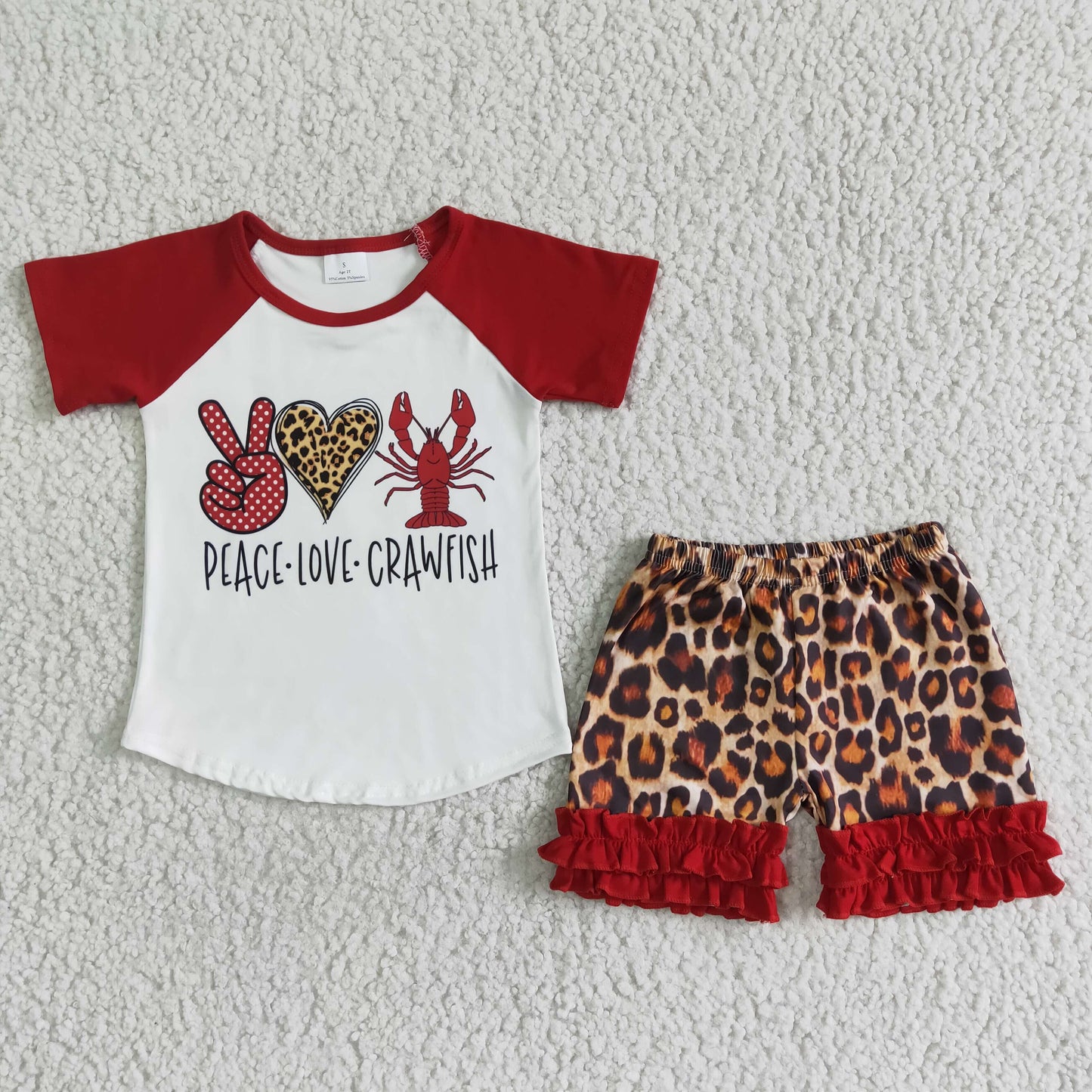 crawfish T-shirts Shorts Sets C14-15