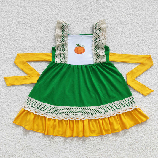 Thanksgiving pumpkin sleeveless Dress C9-10