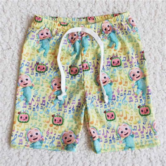 boys cartoon swim trunk E1-1