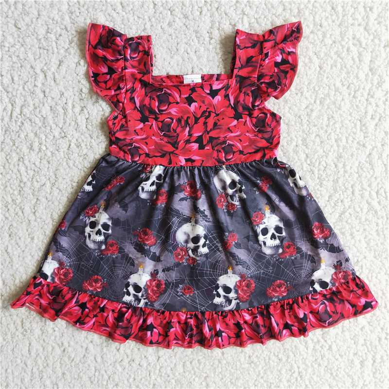 Skull cobweb Dress E1-13