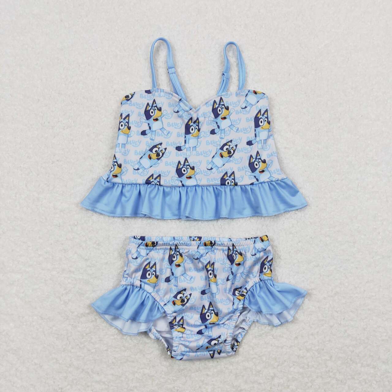 Girl Cartoon Dog 2 Pieces Swimsuits