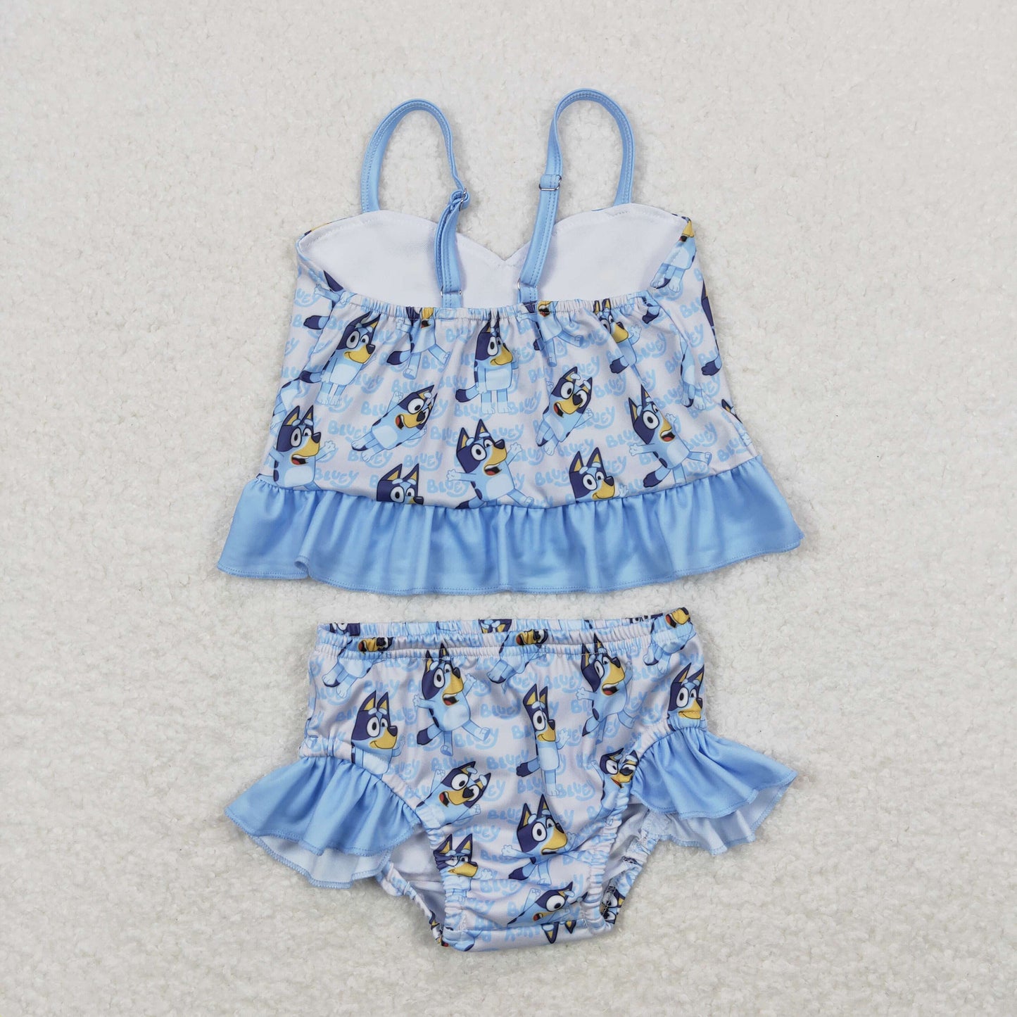 Girl Cartoon Dog 2 Pieces Swimsuits