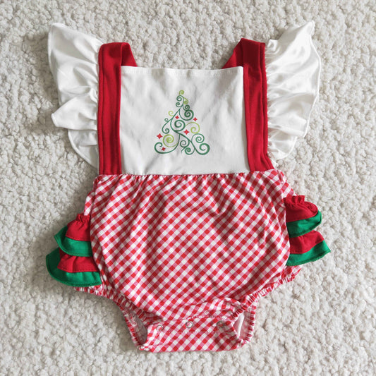 E3-28 baby girls christmas tree romper-promotion 2023.11.6