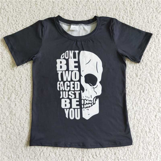 Halloween skull printed T-shirt G5-14-5
