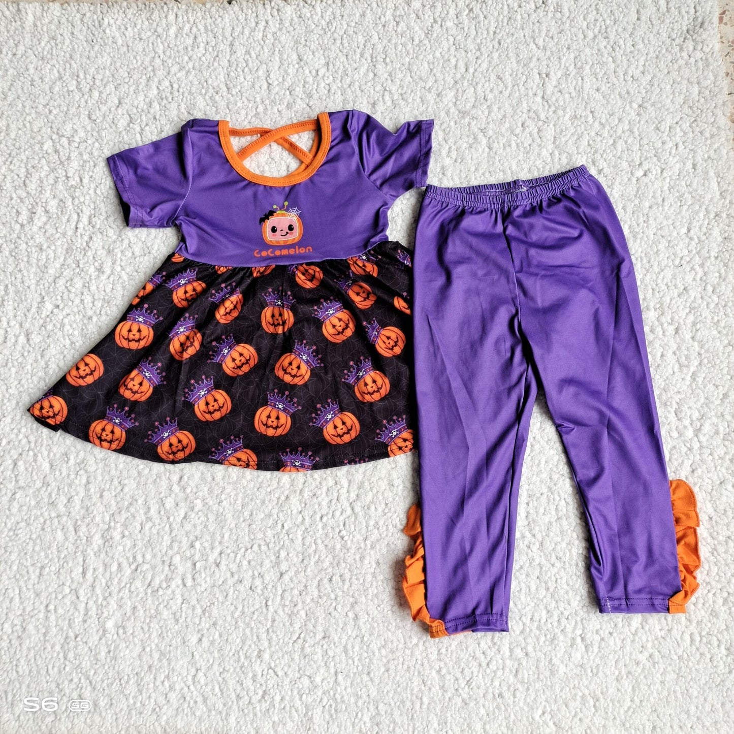 Halloween cartoon tops leggings suits G5-3-5