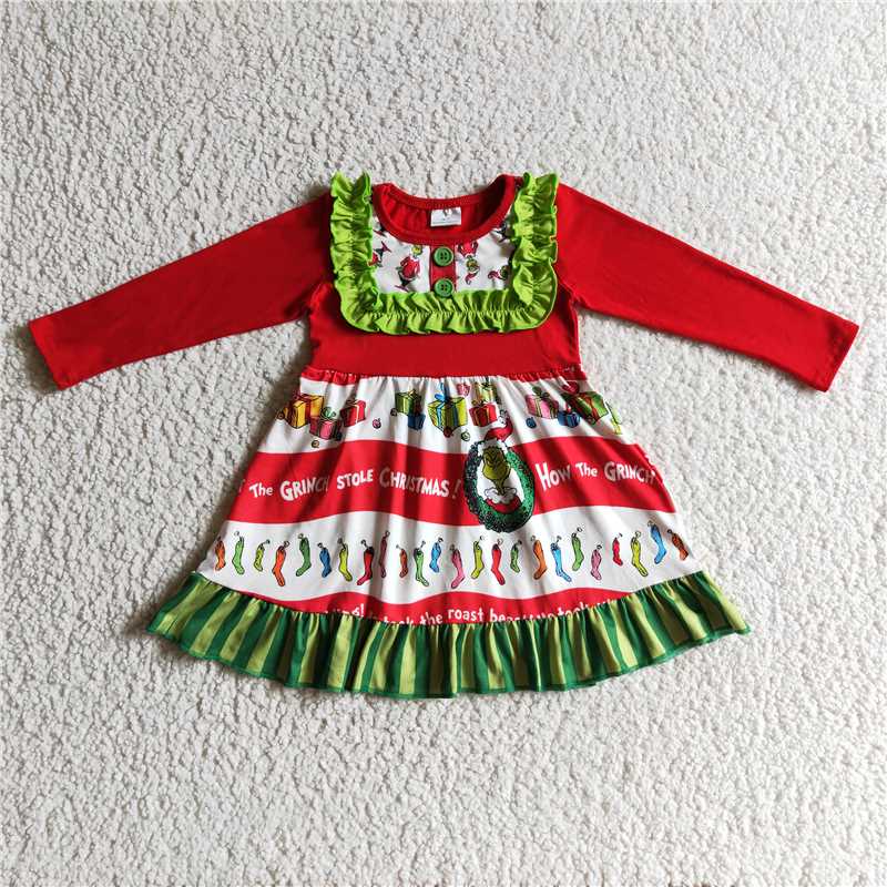 Xmas Cartoon Dress GLD0097