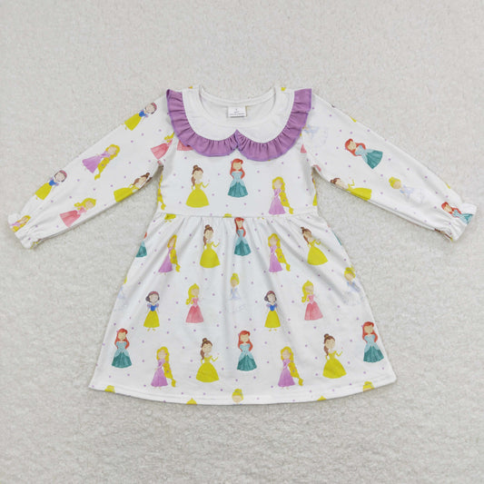 GLD0478 baby girl Princess long sleeve dress