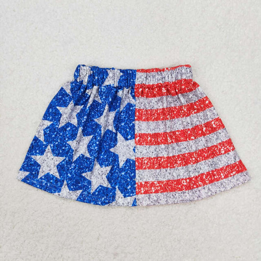 GLK0024 baby girls clothes 4th of July patriotic girl summer skirt