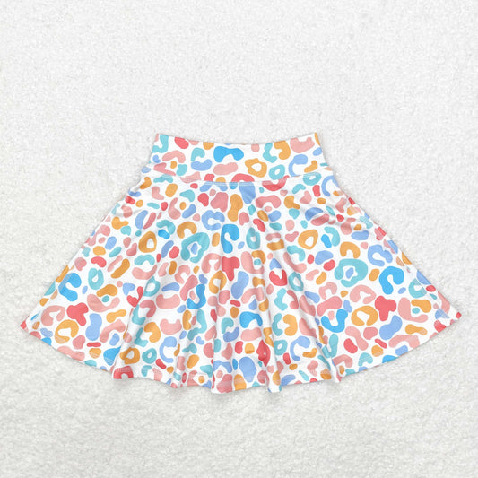 GLK0026 Baby Girls Colorful Leopard Skirt Shorts Bottom