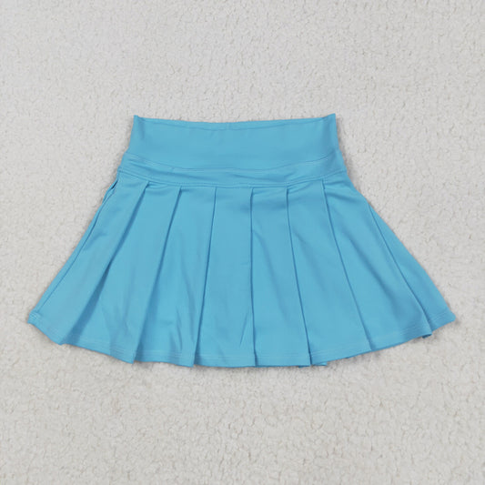 GLK0082 Baby girls Aqua yoga tennis pleated shorts skirts bottoms