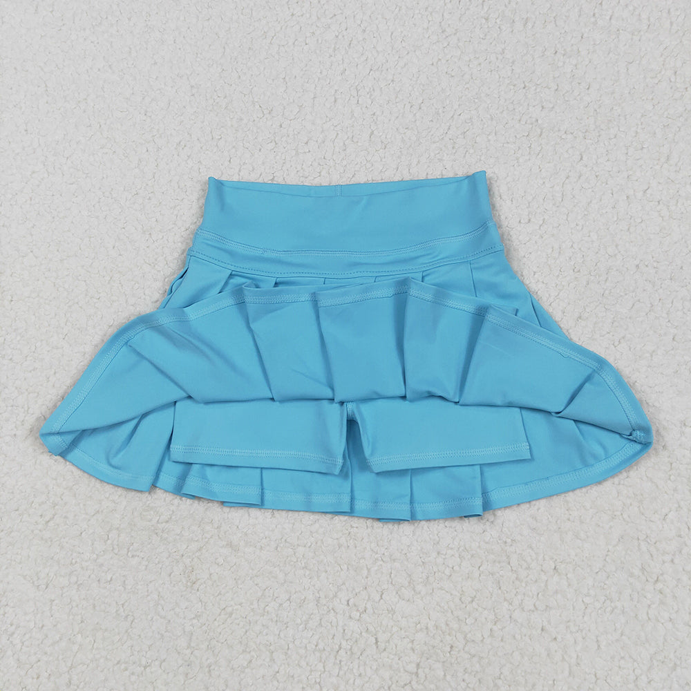 GLK0082 Baby girls Aqua yoga tennis pleated shorts skirts bottoms