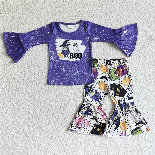 Halloween dog T-shirt Bell Bottoms sets GLP0007