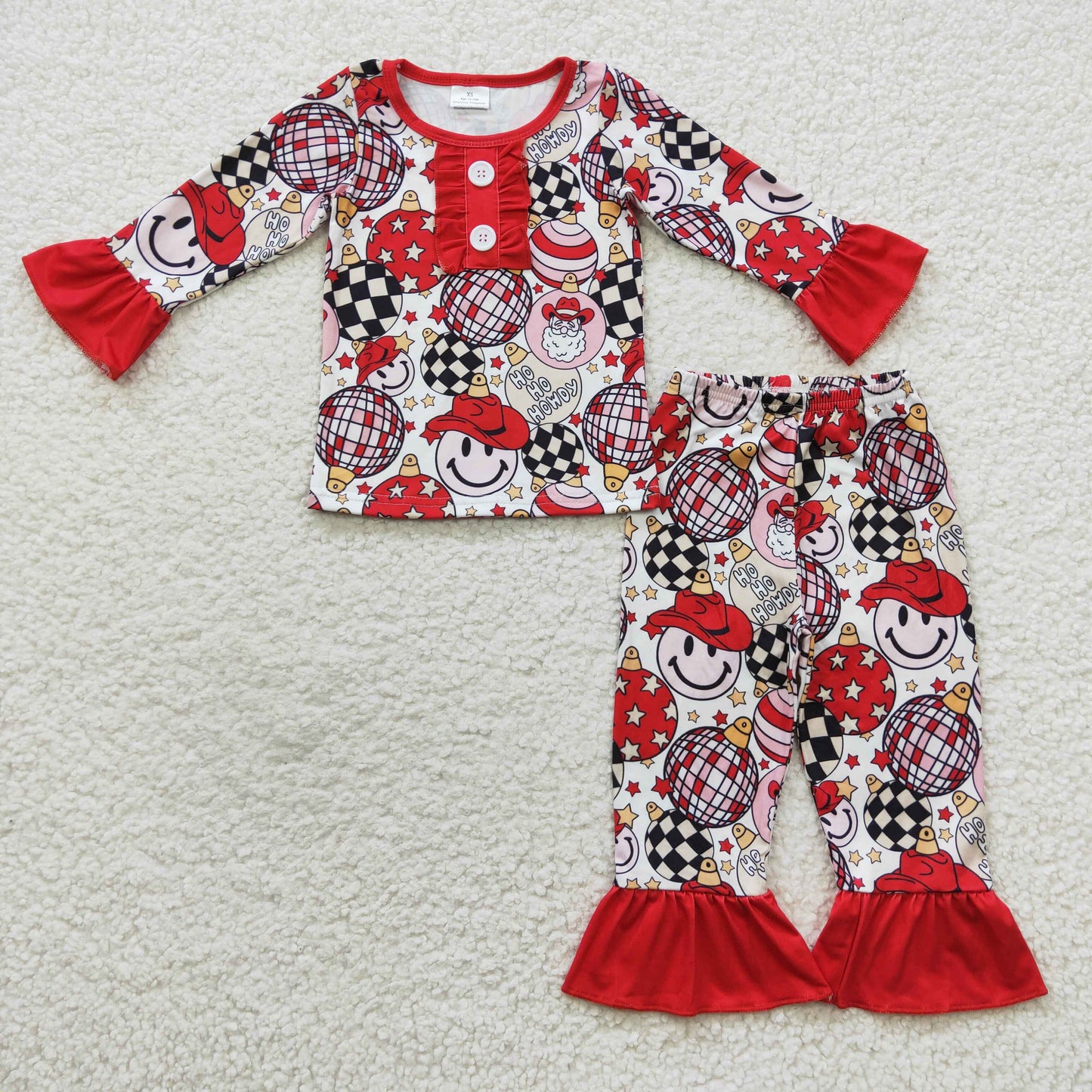 girls howdy pajamas sets GLP0459