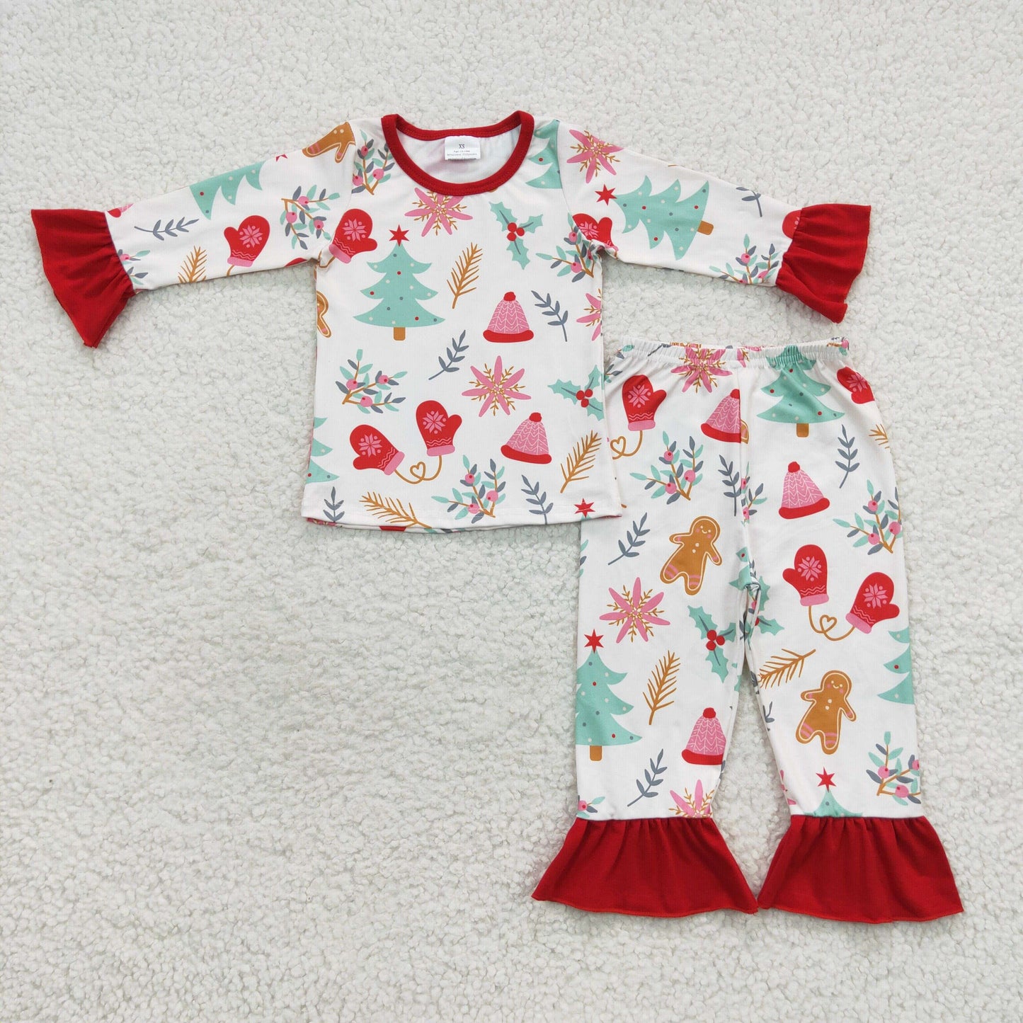 Christmas tree ginger girl pajamas set GLP0636