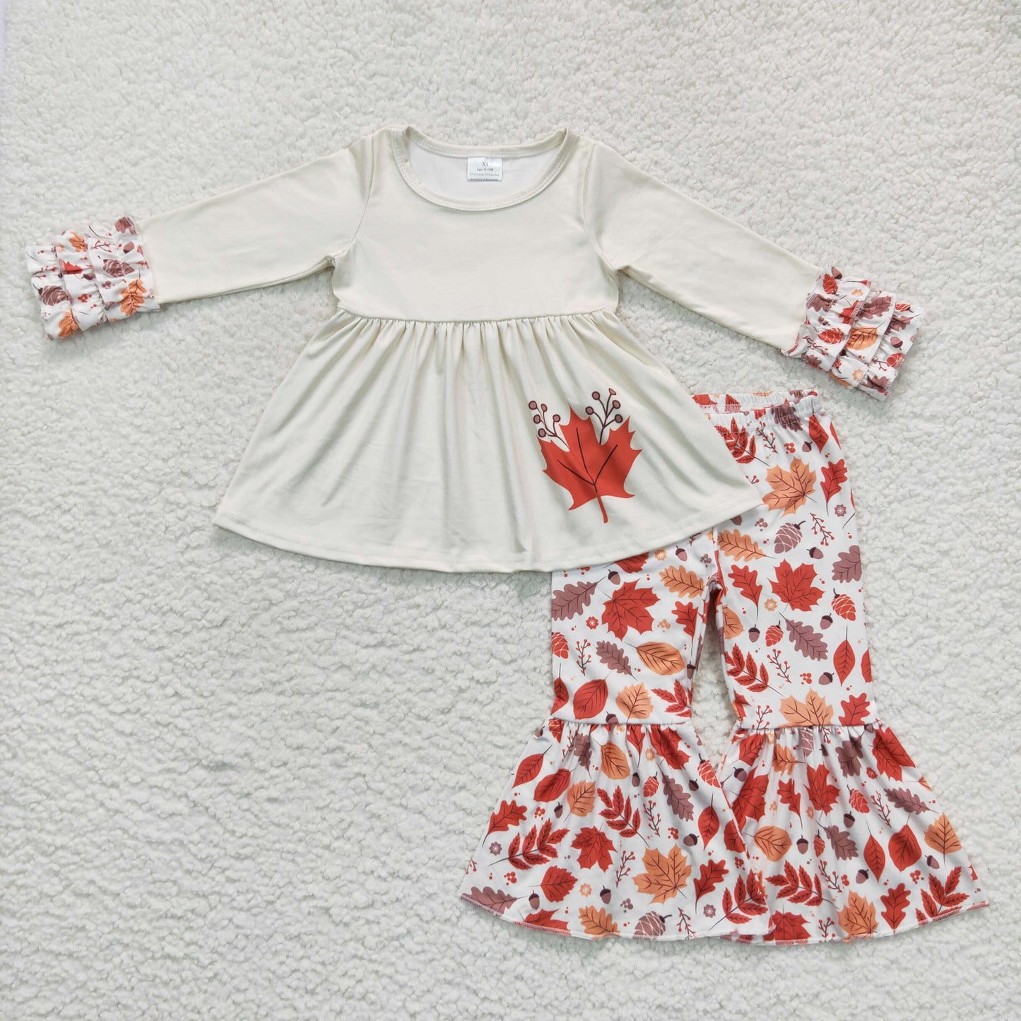 GLP0736 Fall maple leaf pattern outfit