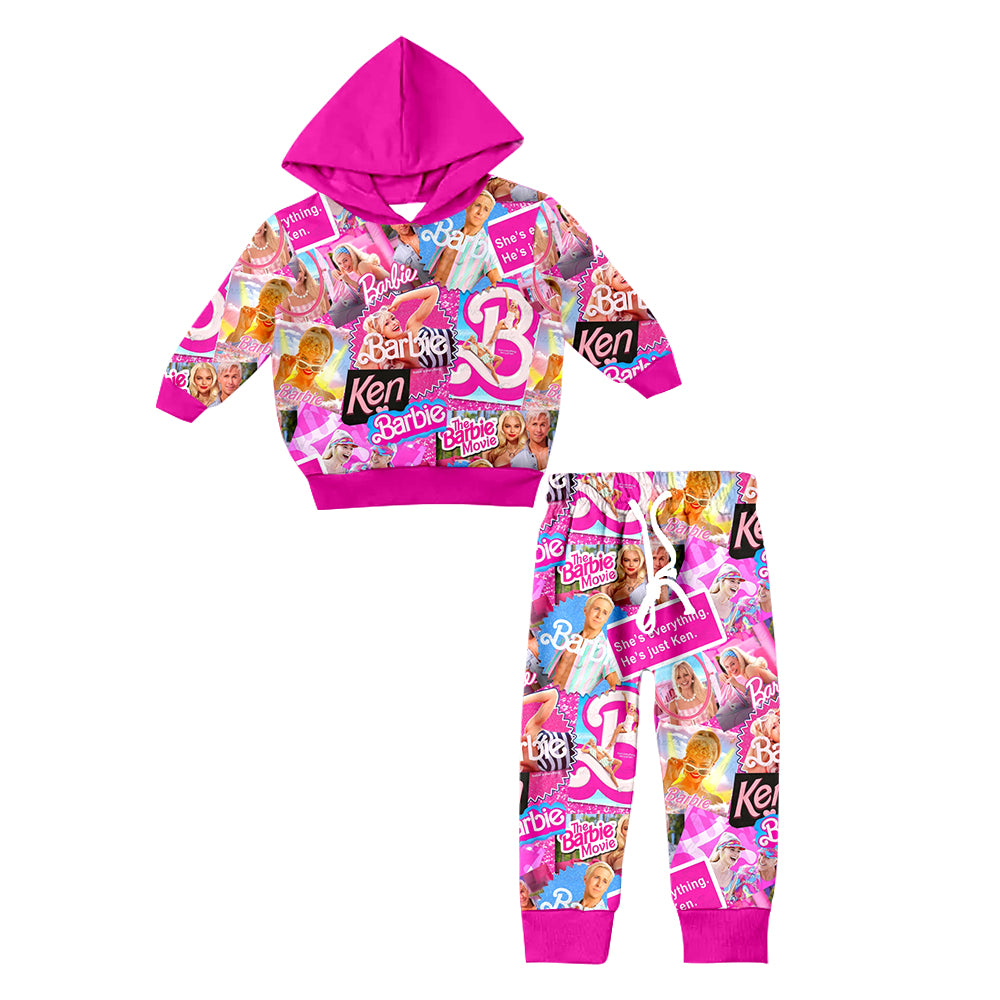 8.21 pre-sale girls pink hoodies tops bottoms suits GLP0751