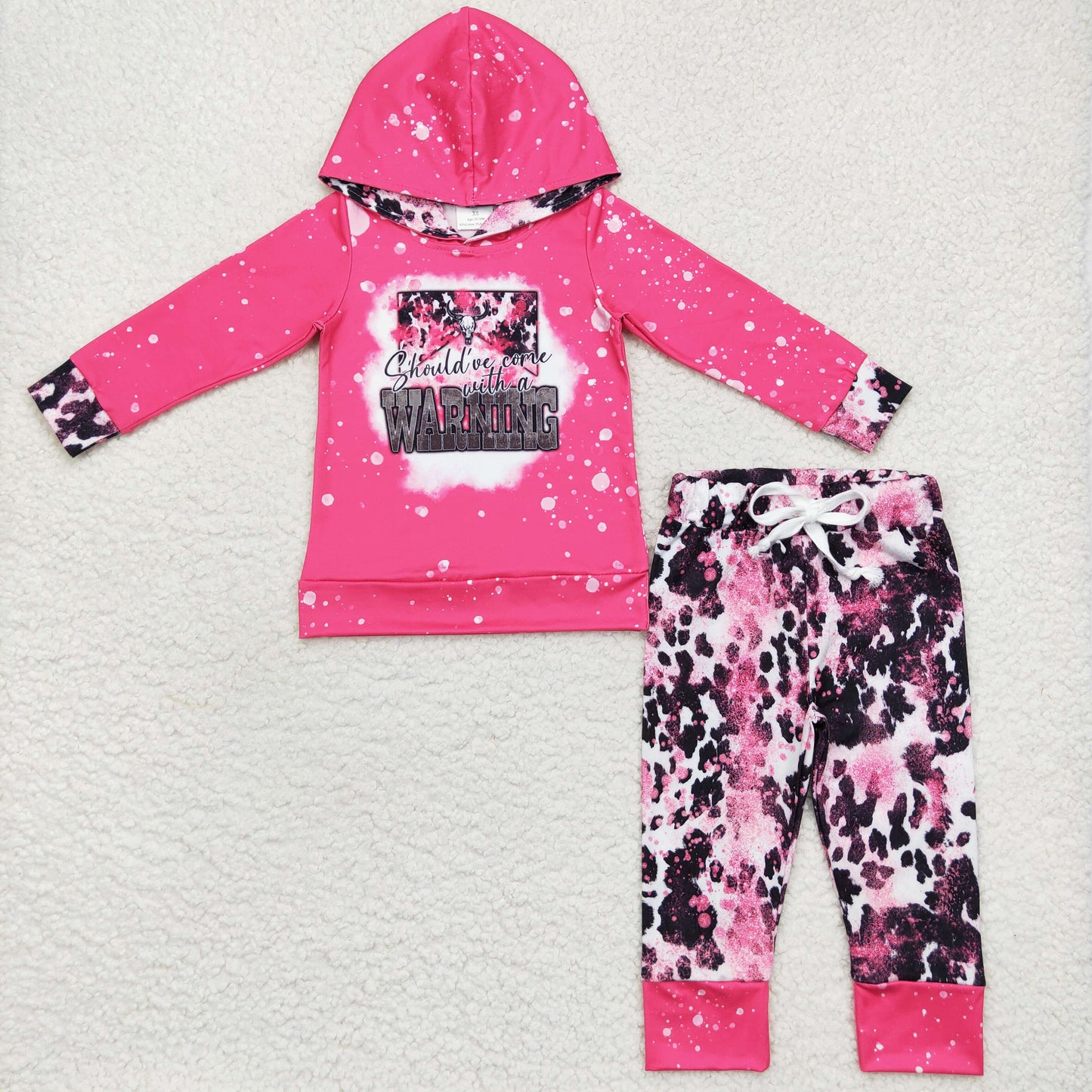 GLP0797 Girl cowboy long sleeve hooded suit