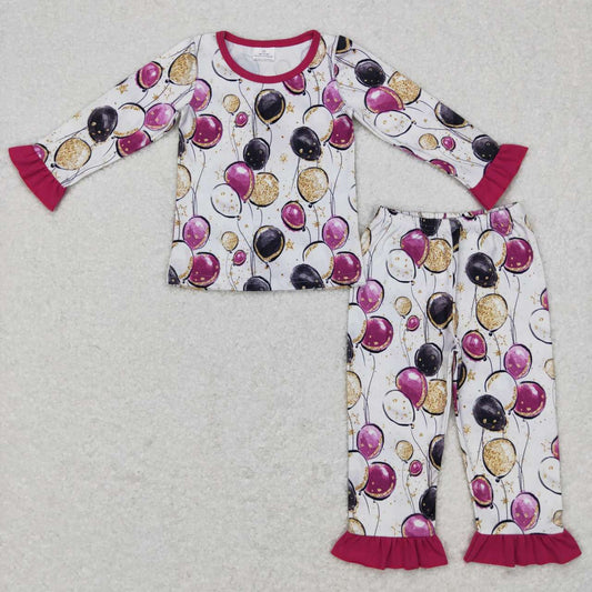 GLP0819 baby girl happy new year pajamas sets