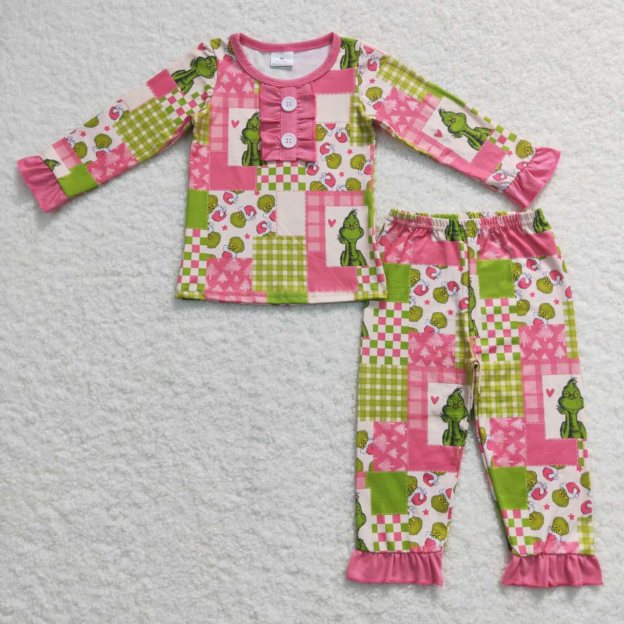 GLP0846 baby girls clothes cartoon christmas pajamas sets