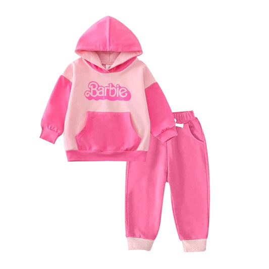 GLP1021 pre-order baby girl pink Hooded set