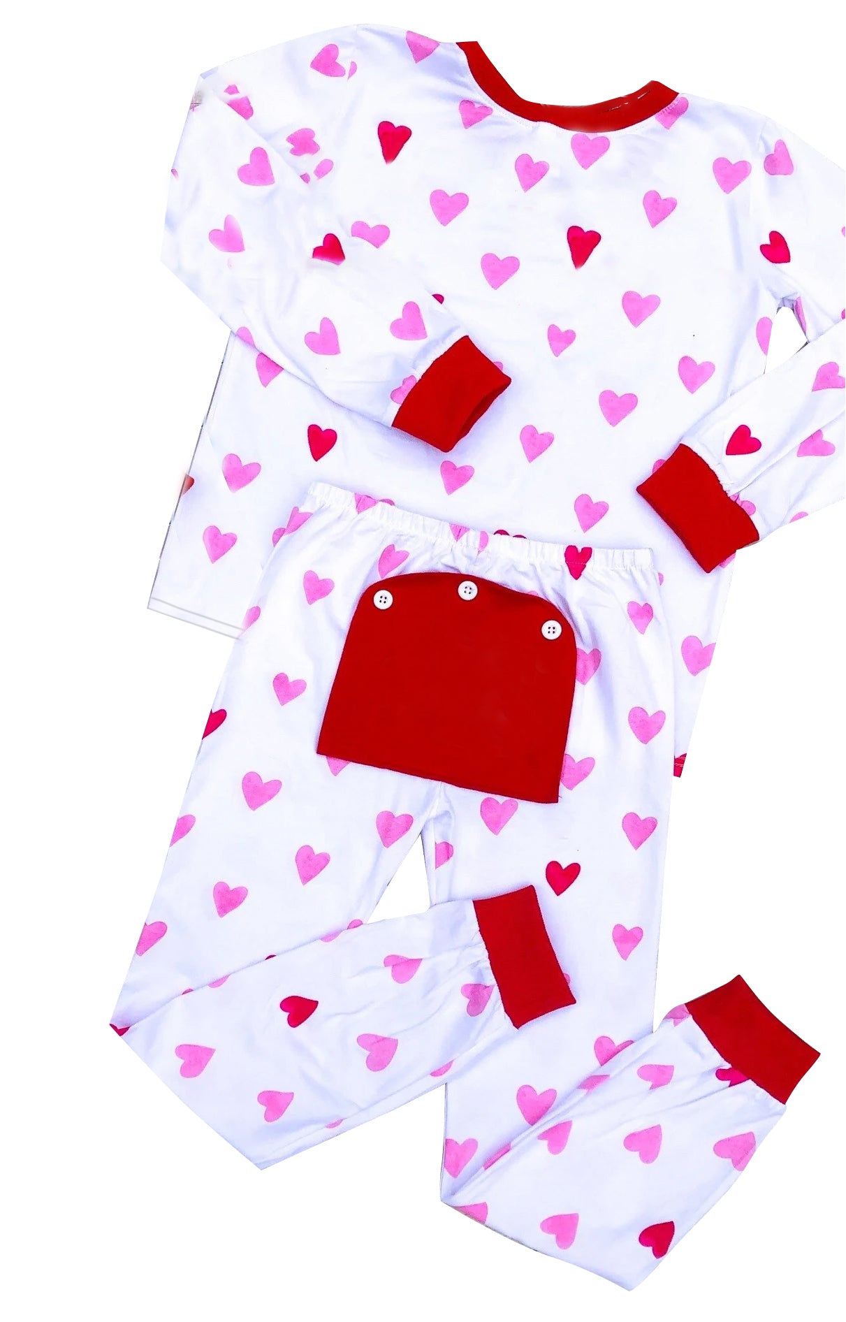 GLP1024 pre-order baby girl valentine's Day pajamas set