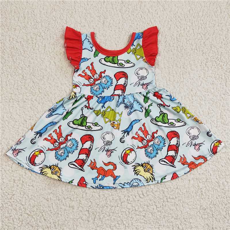 Dr. Seuss print summer Dress GSD0211