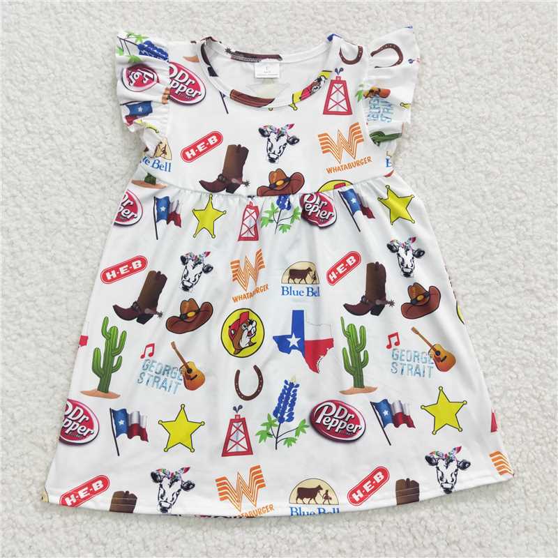 girls western summer dress GSD0260