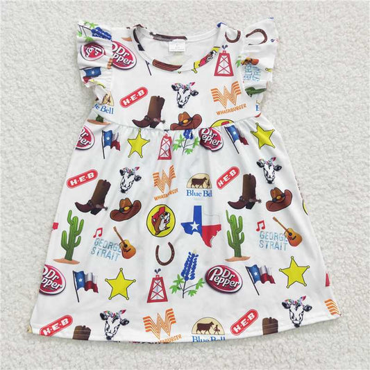 girls western summer dress GSD0260