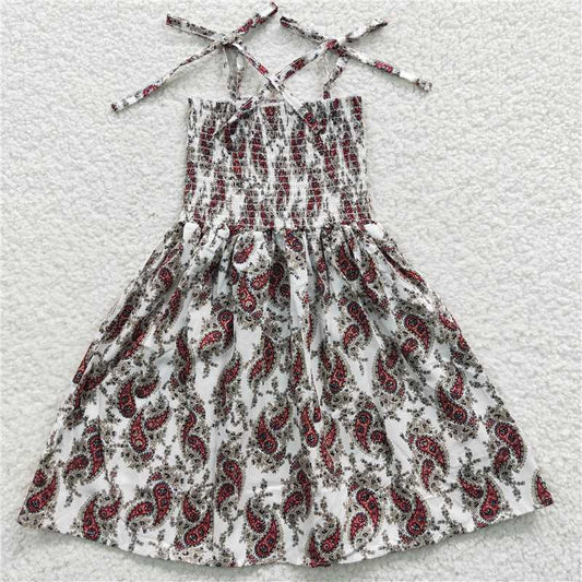 kids girls rufous spaghetti strap dress GSD0367