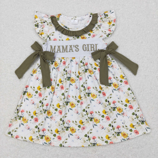 GSD0507 baby girl dresses mama's girl embroidery dress