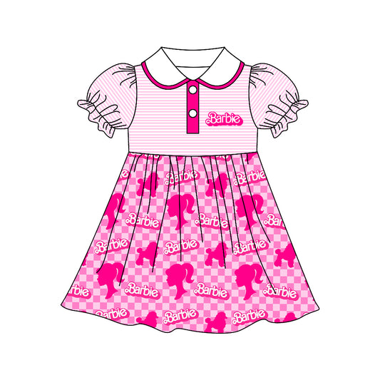 GSD0522 pre-order baby girl Pink short sleeves dress