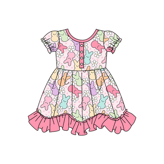 GSD0529 pre-order baby girl  clothes girl rabbit summer twirl dress