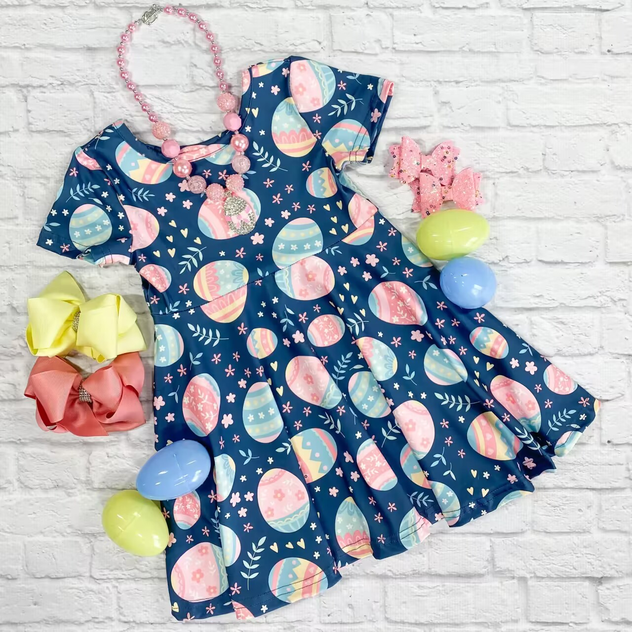 GSD0533 pre-order baby girl clothes girl easter summer dress