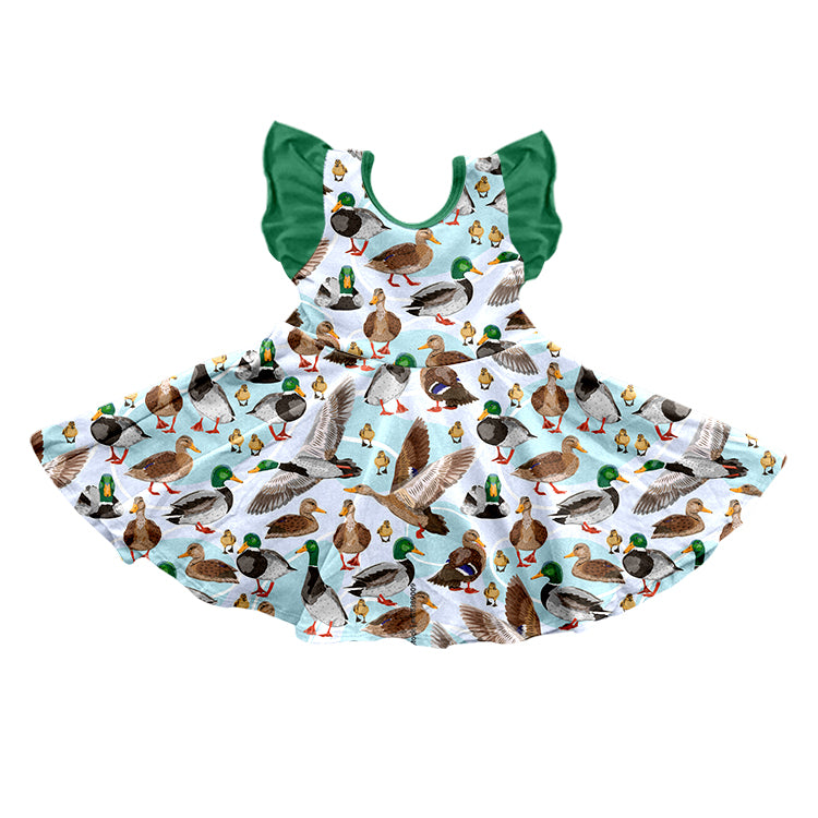 GSD0552 pre-order baby girl  clothes girl wild duck summer twirl dress