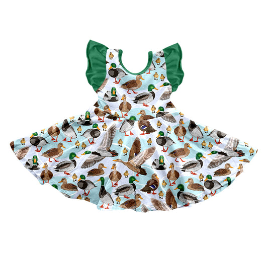 GSD0552 pre-order baby girl  clothes girl wild duck summer twirl dress