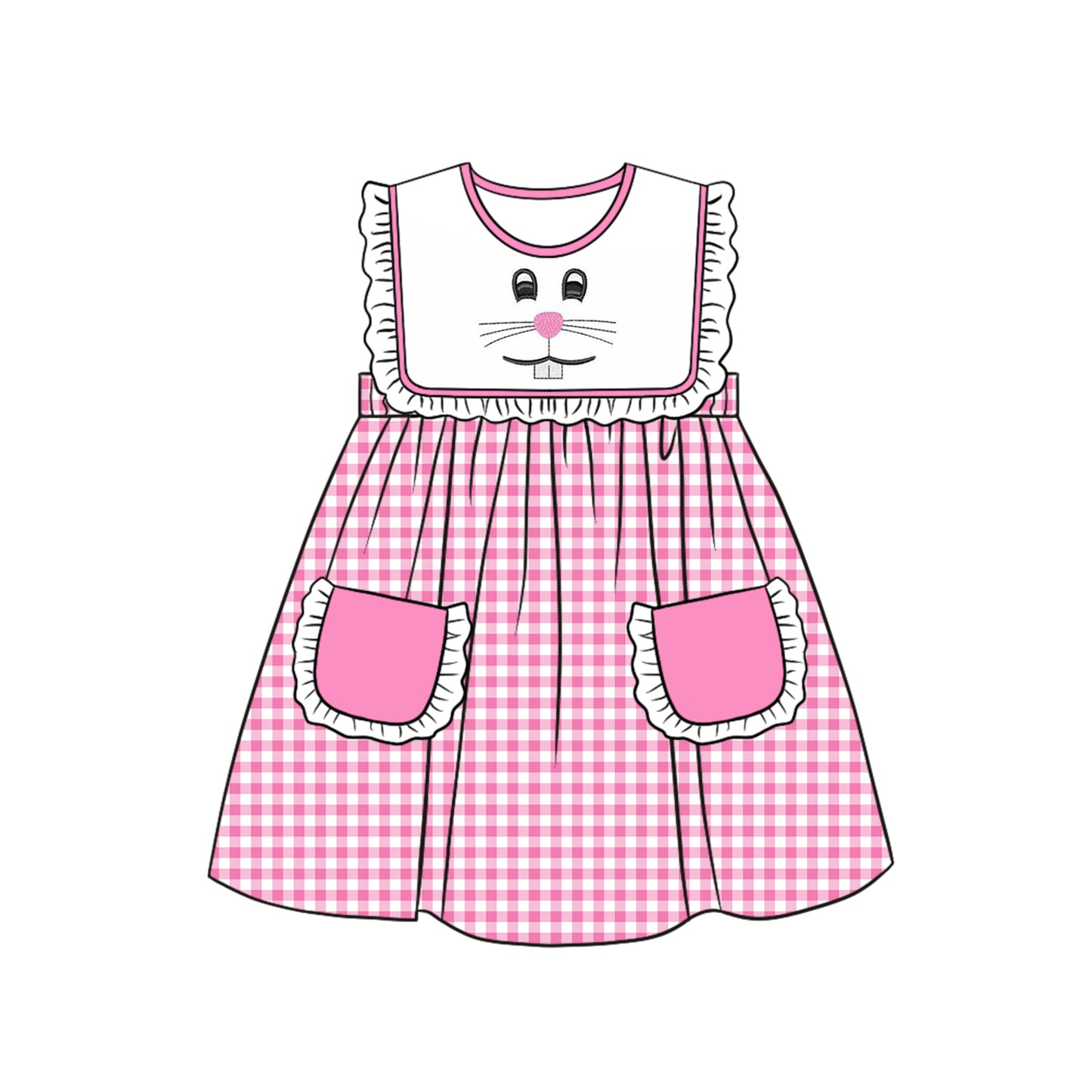 GSD0554 pre-order baby girl  clothes girl bunny easter summer dress