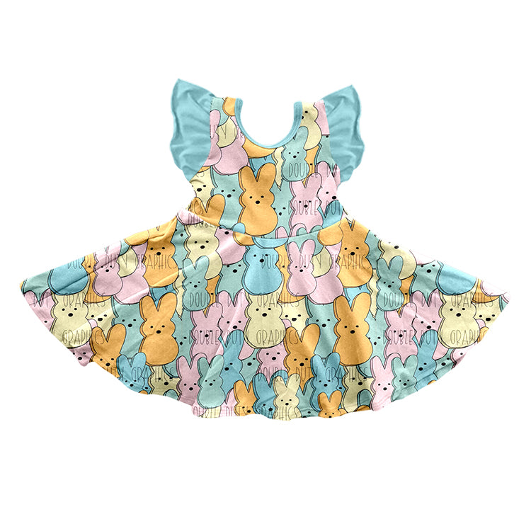 GSD0573 pre-order baby girl  clothes girl rabbit easter summer dress